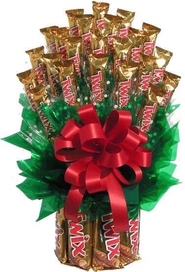 My kind of bouquet love chocolate thanks happy shalala