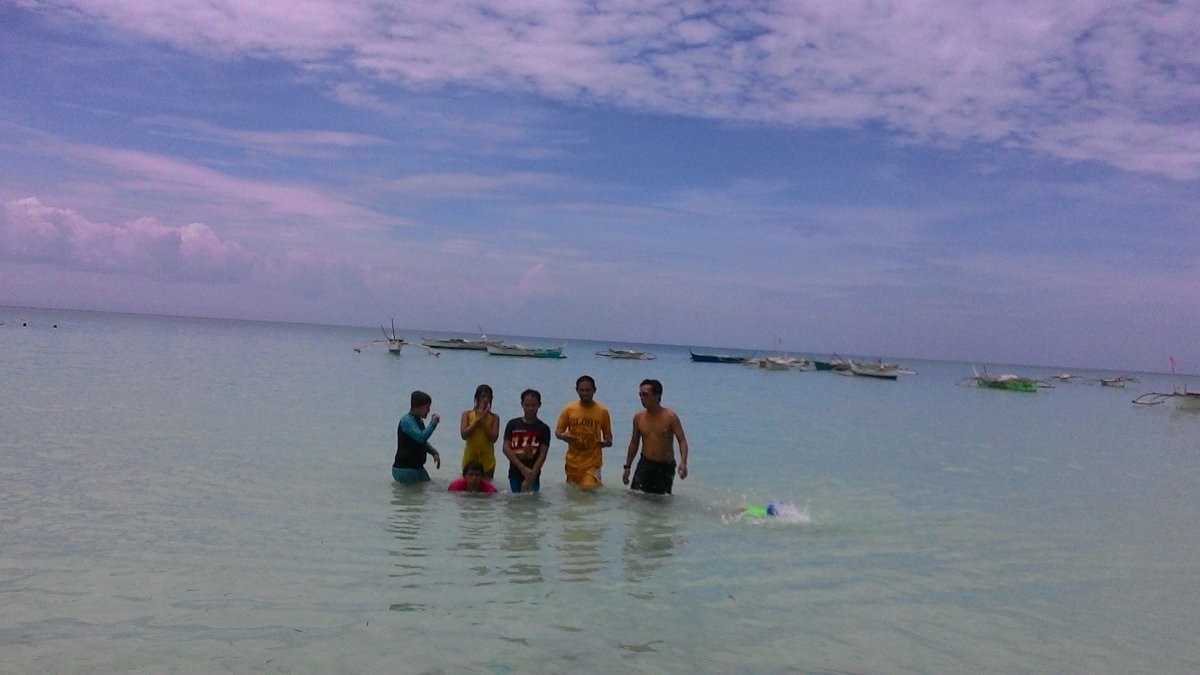 friends squad swimming beach just the five of us