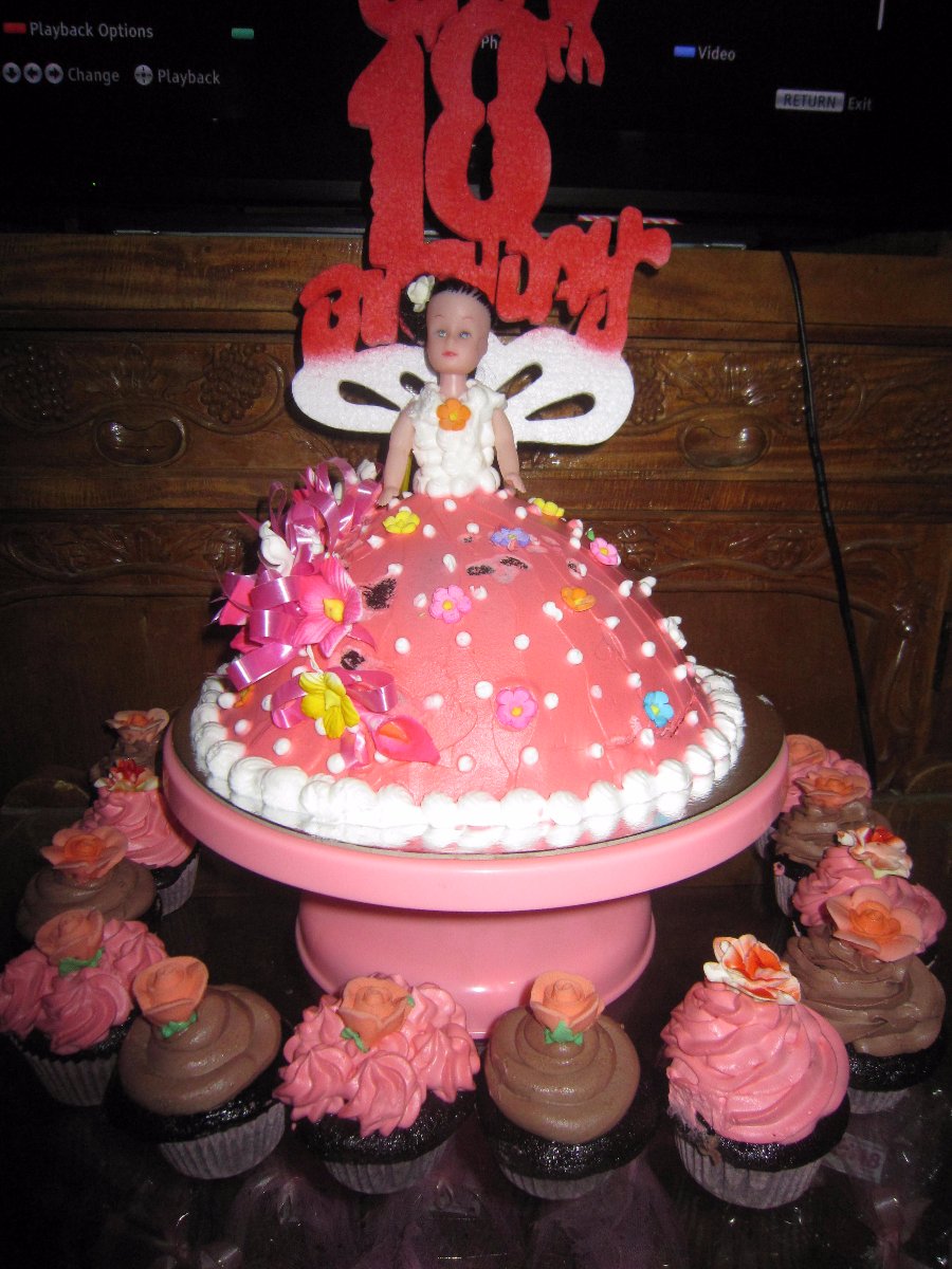 happy birthday cake yey lovely pink cutie loves with cupcakes chocolate flavor