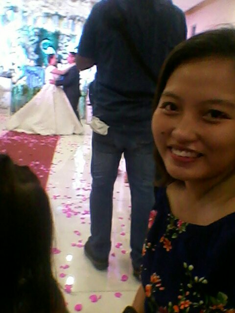 selfie with the newly wed from a distance