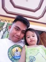 with her papa