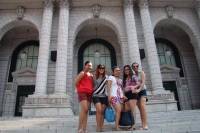 Tour, happy, friends, province, vacation, summer