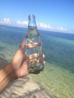 fish in the bottle, beach, bantayan