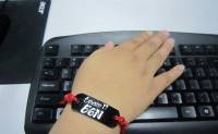 nice hand, red, bracelet