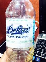 Deluxe, hopia bakery, bottled water