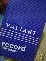 blue valiant record notebook one fifty pages