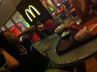 late night date at Mcdo fries plus coffee