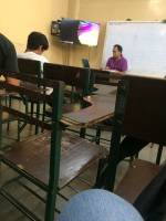 Summer class, empty classroom