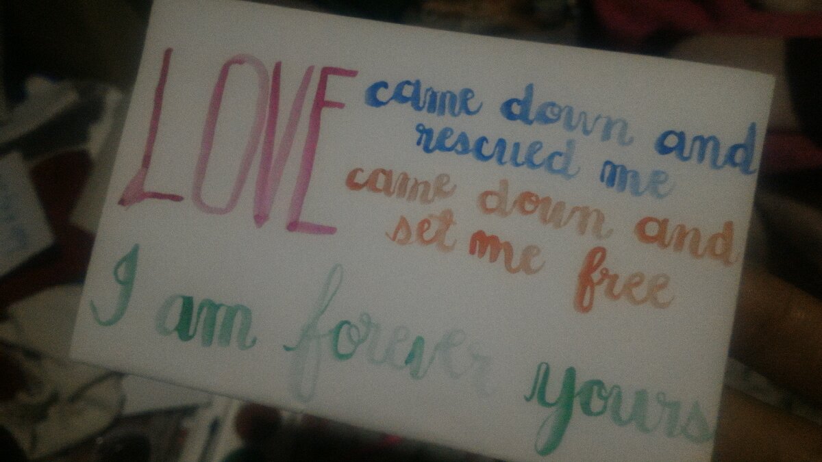 #calligraphy love came down