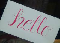 #calligraphy Hello from the other side