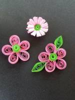 Pink Quilled Flowers