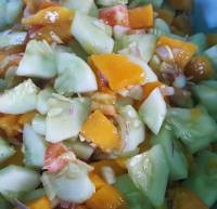 Cucumber w Mango Salad cucumber salad