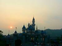 Sunset at Hongkong Disneyland