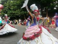 The Princesses at the parade in HK Disneyland