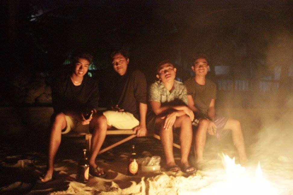 Campfire by the beach