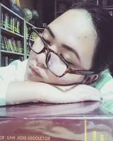 slepping in the library hahah