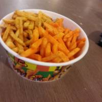 Fries, potato corner, cheese, yummy