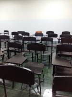 Empty, chairs, classroom