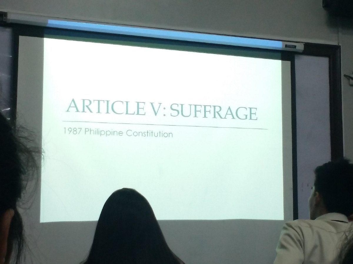 Article 5 suffrage