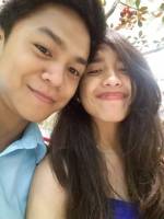 With babe, piggy look