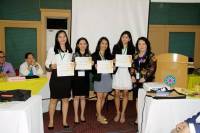 Awarding of certificate of presentation for ICTTLH conference 