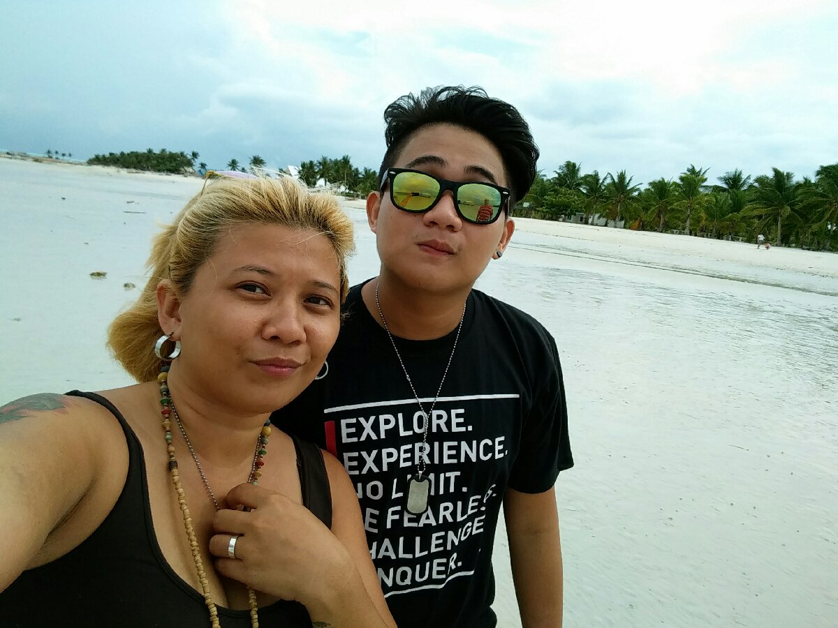 me and my cousin in Bantayan Island