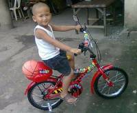 throwback, his first bike
