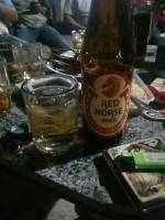 red horse, beer, beer is food