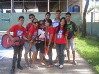 Red team, parade, tournament, friends, classmates