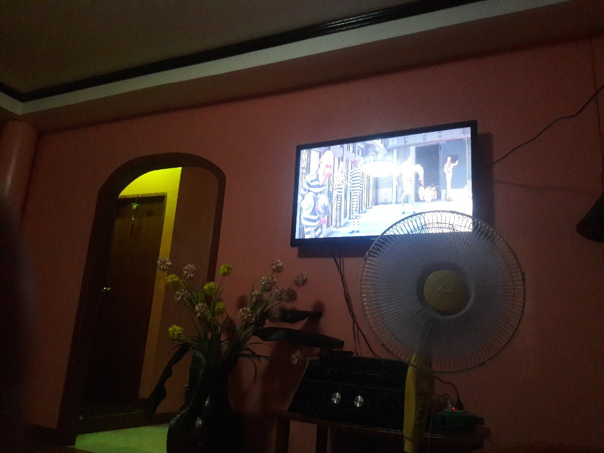 watching movie, despicable me 3, at house