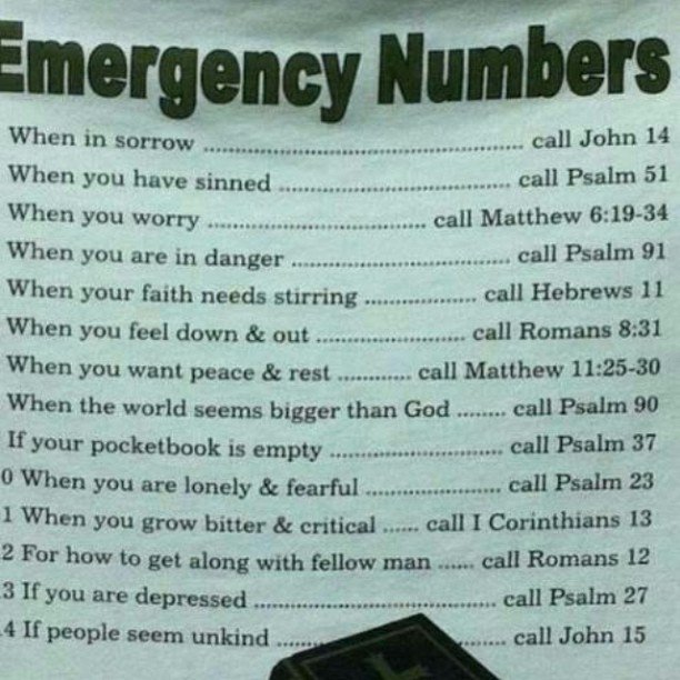 For emergency