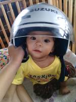 Baby boy, helmet