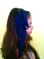 Pretty sissy, blue ribbon