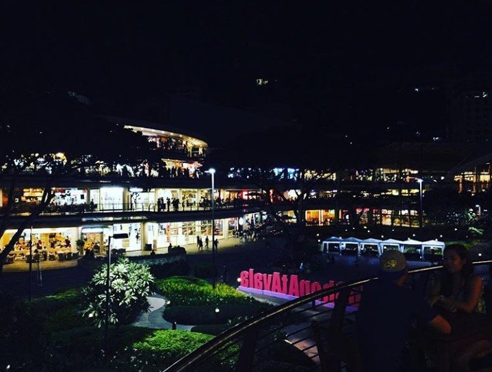 Ayala terraces at night, beautiful