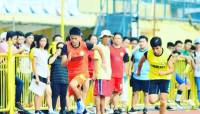 run like theres no tomorrow, track and field, intramurals