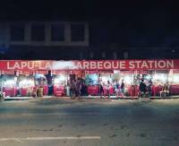 Lapu-lapu barbeque station,  along the street