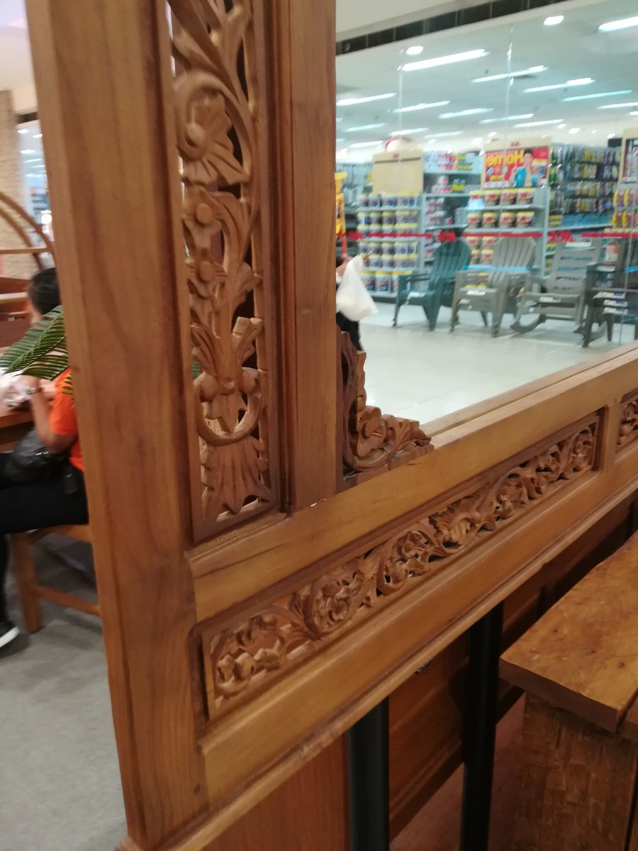 Wood, mirror, carved, art, design