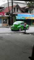 Car, vintage, green, old