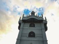 Simala church, Mama mary, church towers, structure, construction