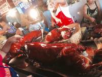 Squid barbeque, dumaguete city, giant squid, delicious, street food