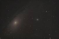 Andromeda Galaxy, stack of 4 images, total exposure time 45 minutes