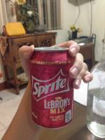 sprite lebrons mix, cherry and orange flavor, drink, softdrink