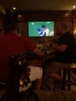 soccer game at the pub