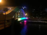 rainbow bridge, singapore river