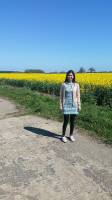 in the yellow field