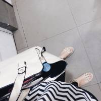 black, and, white, ootd