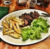 Tenderloin steak and fries