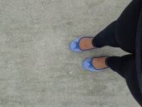Blue, sandals