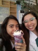 With camille, @ cafe caw