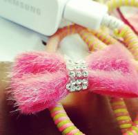 pink bow hair clip